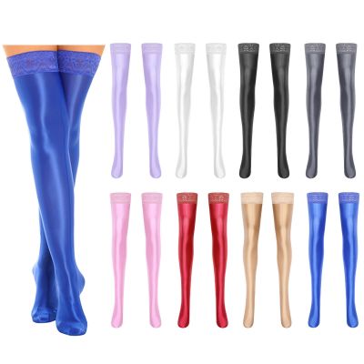 Women Pantyhose Solid Color Tights Gift Stockings Silicone Costume Anti-skid